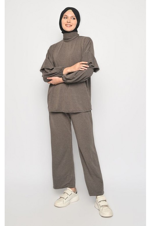 Lorena Pants Set Coffe